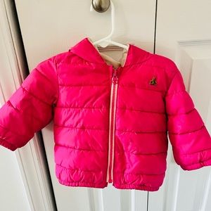 Gap Puffy Pink Toddler Jacket Size: 12-18M